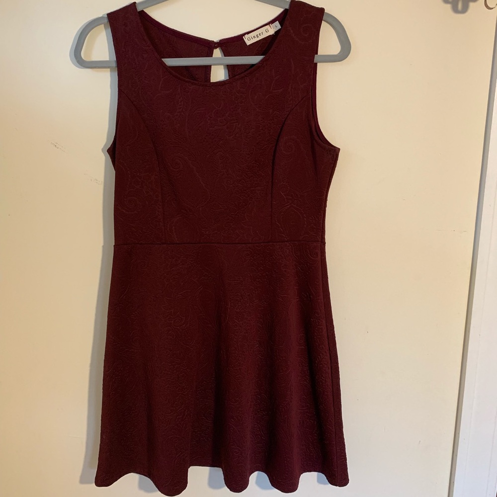 Red patterned Ginger G dress, Large